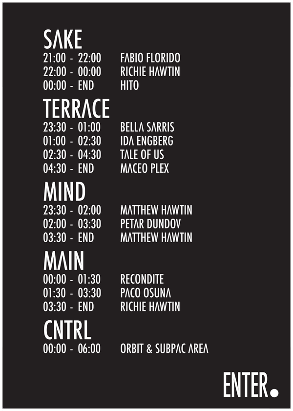 ENTERexperience's tweet photo. ENTER. opening set times! Where will YOU be spending your night this Thursday? ;) http://t.co/PlZLZFTc8f