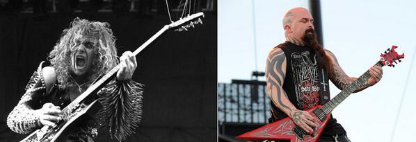 6.Kerry King,Ikon Slayer yg qta kenal plontos ini lebih sangar saat ia dulu gondrong dg fashion ala black metal