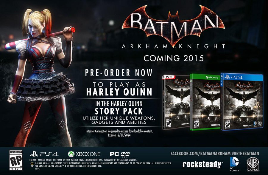 Videojuegos] ¿Harley Quinn tendrá un modo historia en Batman: Arkham Knight?  - BdS