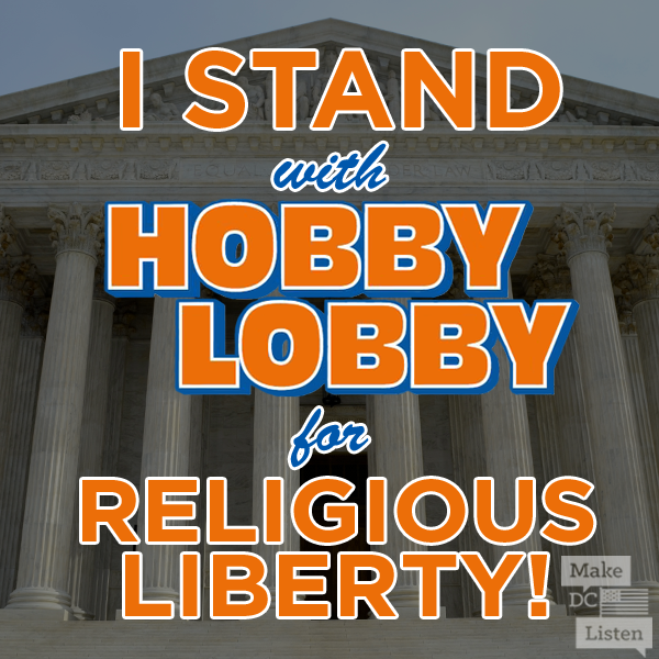 SenTedCruz's tweet photo. RT if you stand with @HobbyLobbyStore &amp; for religious liberty too! #SCOTUS http://t.co/tiUgGKYOU9