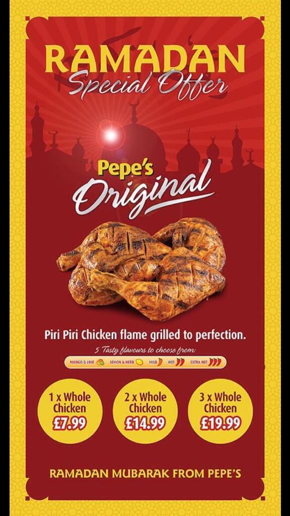 PepesManchester's tweet photo. Ramadan special offer #Ramadan2014 #iftar #chicken http://t.co/hYRRMbVGk4