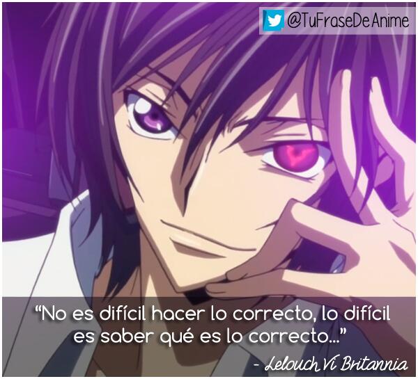 Frases: Lelouch  •Anime Whatever• Amino