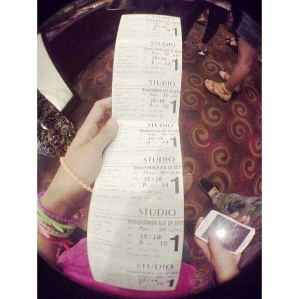 TinggogoyCP's tweet photo. After Mdc^
 Rela reken ddu plng bwah demi transformer ..  @cinema21manado http://t.co/dU9hWXpZdH