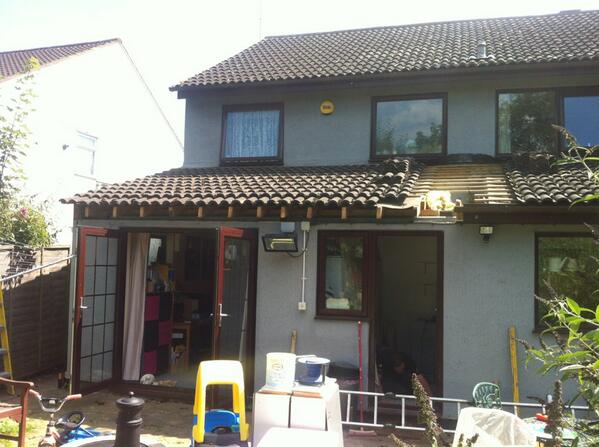 AbstractBuildin's tweet image. First day on new job. #extension #bricklaying #miltonkeynes