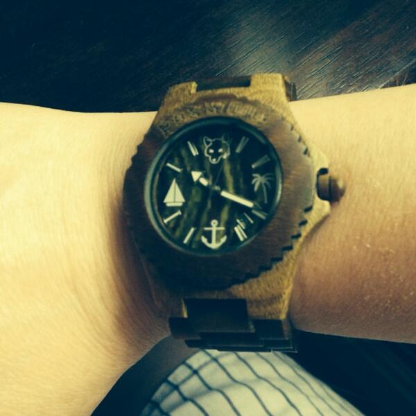 PaintYourPride's tweet photo. Love my new wooden watch by #GFOXCO #worldpride2014 #toronto #pride http://t.co/AKVXPMMfa6