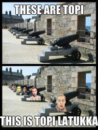 SoftengineSLO's tweet image. @TopiLatukka This is the Slovene version of Topi :D And it's even correct since Topi is our killer :P