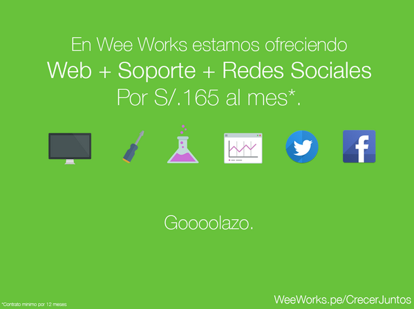 WeeWorks's tweet photo. ¡Gooooool! para las PYMES: http://t.co/177k8Na7VU http://t.co/5a5f1WnN0j