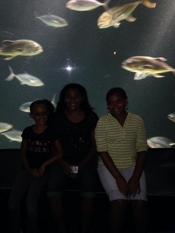 Da3rdJones's tweet image. At Georgia aquarium with the family