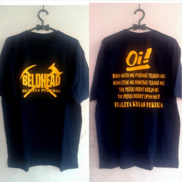 Tees#BELDHEAD#REALITAKERJA • IDR :85.000•Cotton Combat 24s • Info : 085322400642•bisa cek d FB : roommerch@gmail.com