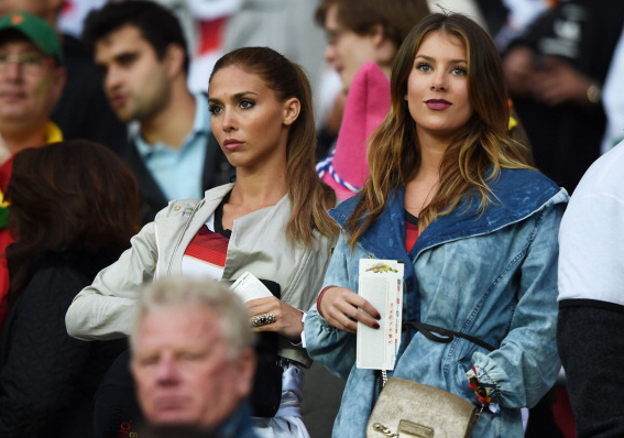 The beautiful German WAGs were in attendance for the Algeria game ...
