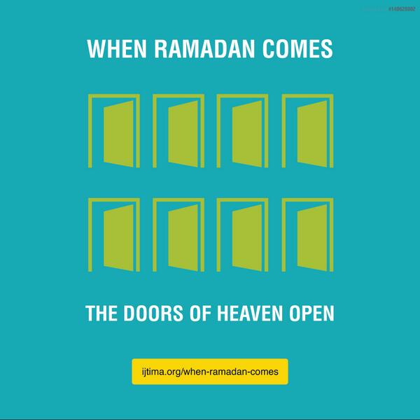 ijtima's tweet photo. Article #85: When Ramadan comes, the doors of heaven open. What should you do? http://t.co/Ex4xAwG9cC … #Ramadan http://t.co/lETVvU6nal