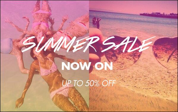 OwnTheRunway's tweet image. Get yourself over to our huge summer sale.  

50% off EVERYTHING. Shop Now&amp;gt;&amp;gt; bit.ly/1caPlp8