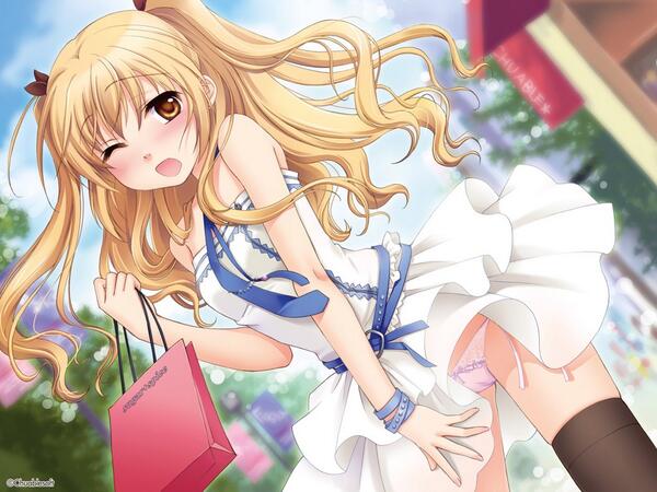 Anime_Chick_'s tweet image. -Blushes, trying to hold down my dress- #SexyMonday