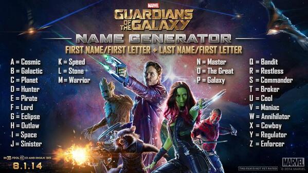 Ben Kendrick On Twitter At Guardians Of The Galaxy Name - cool space names