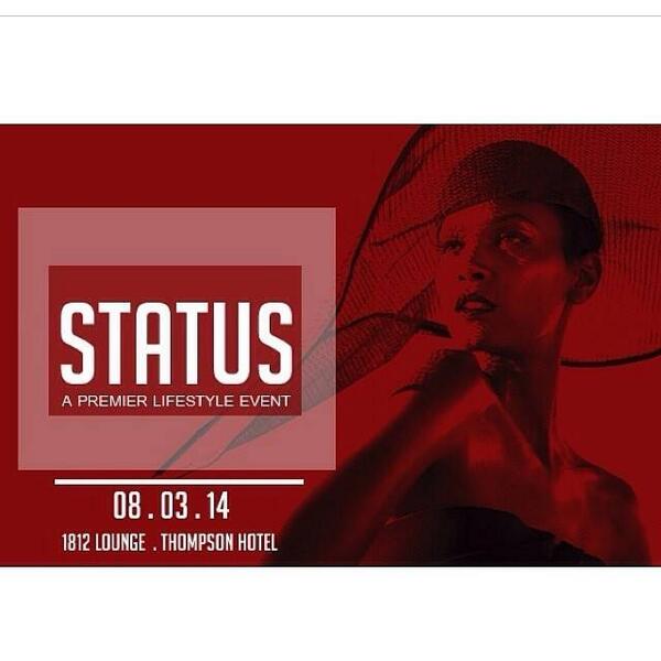 tk8077's tweet image. The follow up to last weekends sold out event has arrived . Status will be going down August 3rd at Thompson Hotel ,.