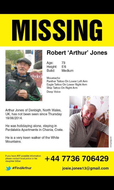 nobeast77's tweet image. 3 weeks ago today 73yr old #welsh dad/granddad came to #chania area #crete..Did u see/meet him? #findarthur