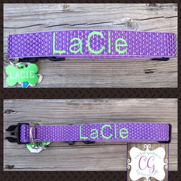 CGbyTC's tweet photo. Personalized Dog Collars                       (Come in various colors/Name tags not included) http://t.co/m00bkjNFLt