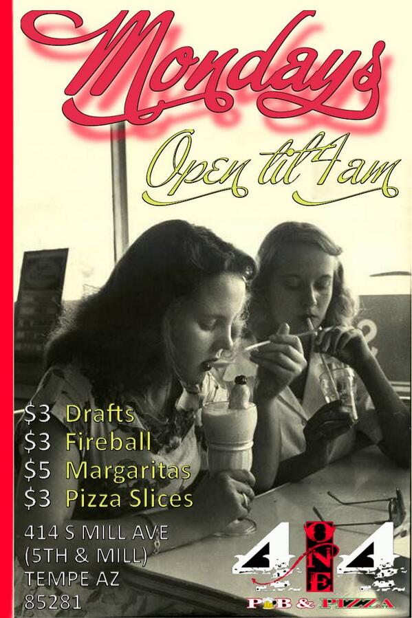 414Pub's tweet photo. Monday night's @414Pub open til 4am come by and make it a memorable one! http://t.co/lxs0Ygqnas