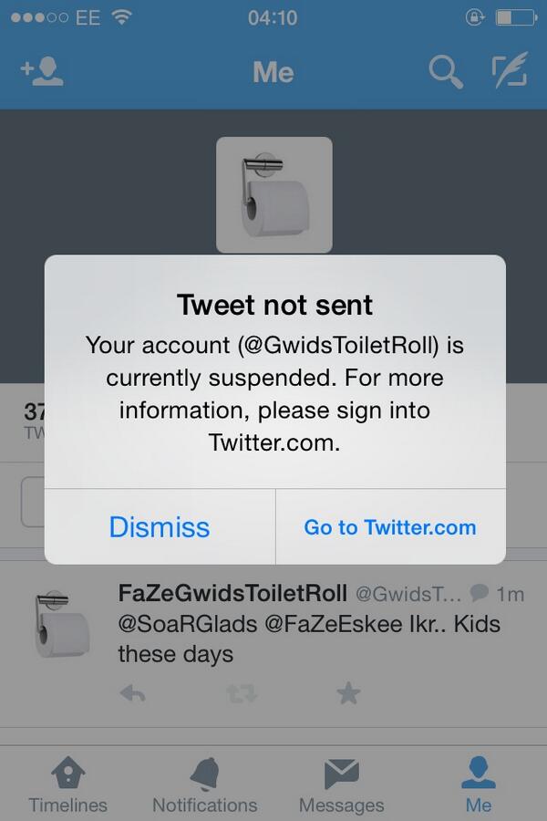 GwidsSon's tweet photo. Fuck you twitter #Gwid @GwidT http://t.co/JZjQc7D9Ot