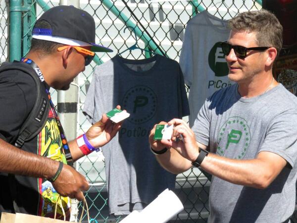 PotCoin's tweet photo. At the San Francisco Cannabis Cup PotCoin Systems gave away 2,000 preloaded PotCards each with 100 POT. Jealous? http://t.co/3puDYsuQtG