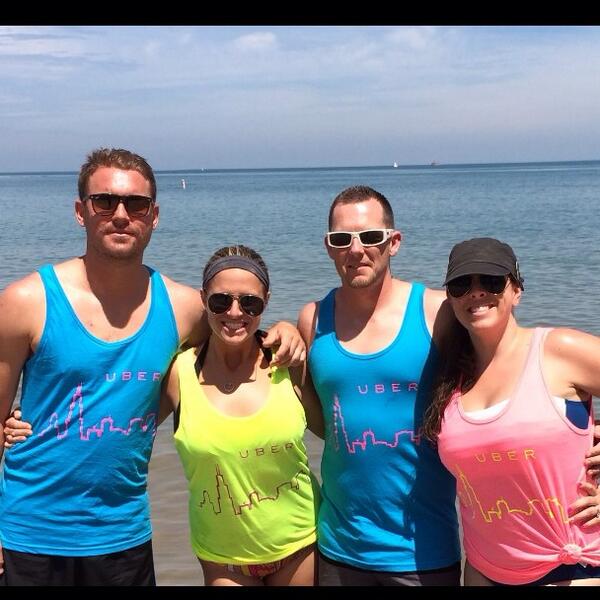 82sec's tweet photo. @Uber_CHI thank you #Uber &amp;  #teamhaley for the beach wear. Loving Chicago! http://t.co/Ku5MgoYVTl