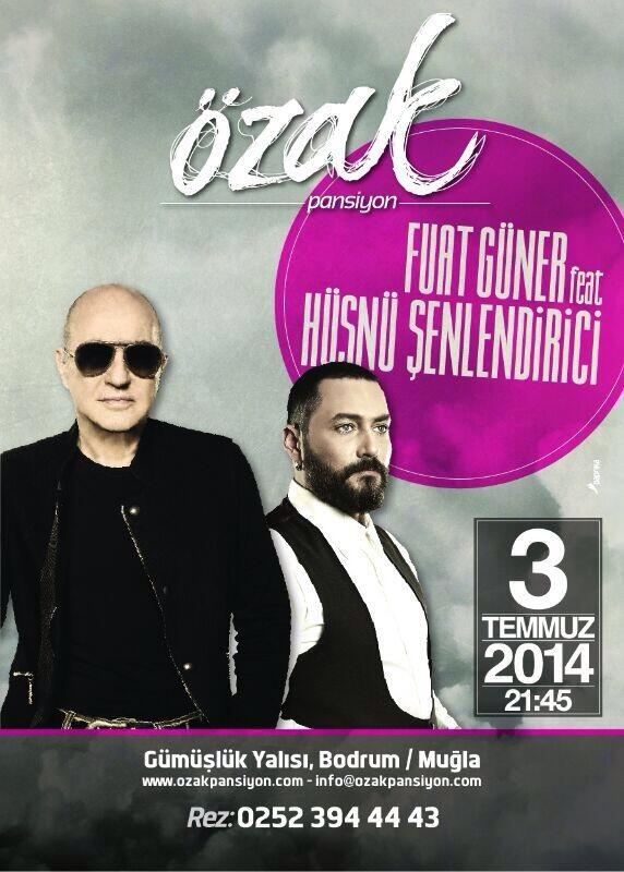 3 Temmuz'da <a href="/HsnSnlndrc/">Hüsnü Şenlendirici</a> ile <a href="/ozakakustik/">Özak Akustik Sahnesi</a>