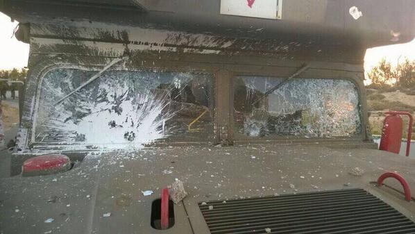 JohnGGalt's tweet photo. Israeli ambulance carrying remains of 3 murdered teens was attacked by stone-throwing Palestinians: http://t.co/i2dp0UNp9w
