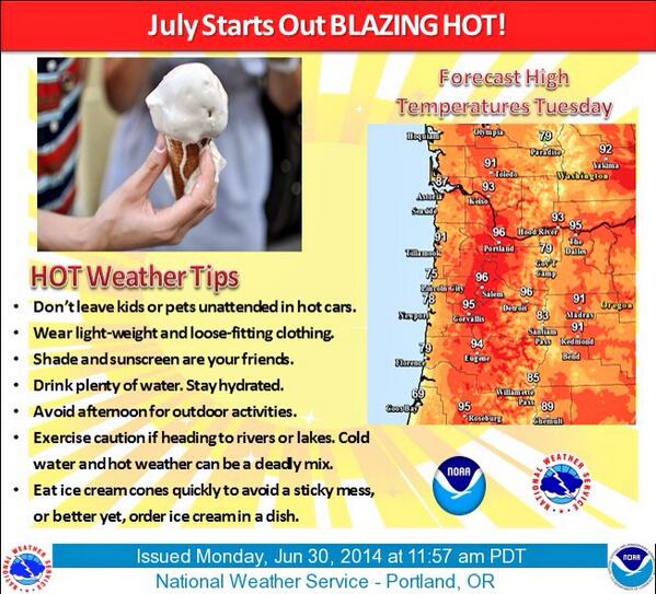 The HEAT IS ON for tomorrow! Could see the hottest day of the year so far! Be safe &amp; stay hydrated. More #liveonkval