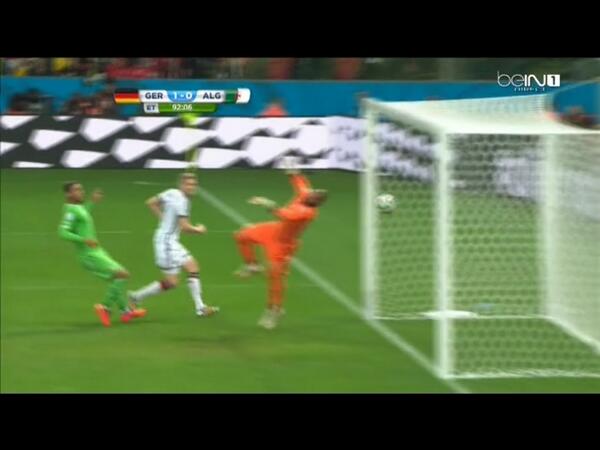 les_fennecs's tweet photo. 1 - 0 pour les allemands en ce début de prolongations #ALGGER http://t.co/XuRyLN9AqM