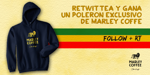 MarleyCoffeeCL's tweet photo. Participa en el último #Concurso 
#Follow y #RT para participar por un polerón #MarleyCoffee! http://t.co/T7LO7XTS9o
