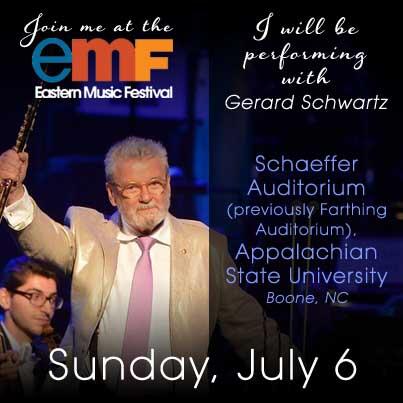 GalwayFluteFest's tweet photo. Join @Sir_J_Galway at @EMFGreensboro with #GerardSchwartz at Schaeffer Auditorium, @appstate in Boone, NC July 6th http://t.co/Dv4E7yzjsG