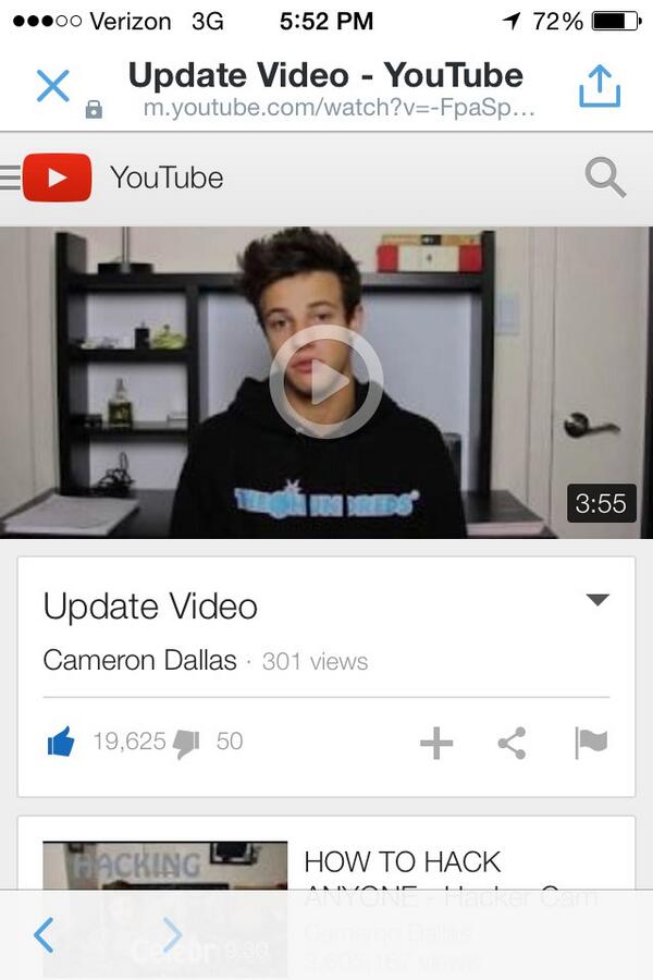 lipringkoo's tweet photo. Why is getting @camerondallas to follow you so hard #CamsUpdateVideo http://t.co/uGgBX8Jg2q