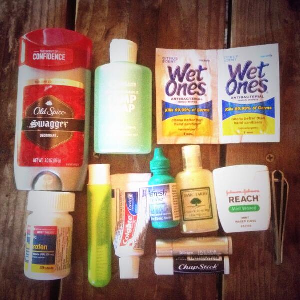 2650miles's tweet photo. No clue why I would carry the deodorant. Haven't used it once. http://t.co/XRNjuJ8HOt