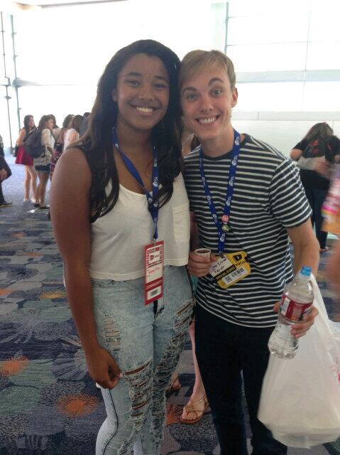 Thanks @joncozart for being so sweet to my daughter @sashafoxyy at #VidCon2014 We're both big fans of