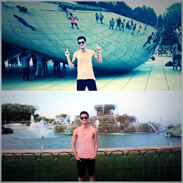 ryanlifee's tweet photo. Site seeing in Chicago yesterday; such a neat city 👌 http://t.co/V6i7GOs9Tj