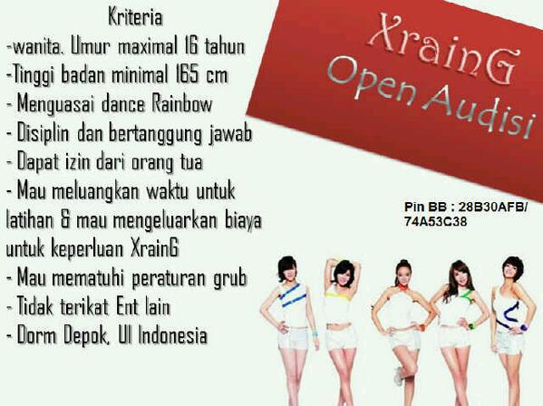 Done yaaa hehe. Go go follow!! <a href="/XrainG_DC/">OPEN AUDISI</a> lagi open audisi lohh^^  g