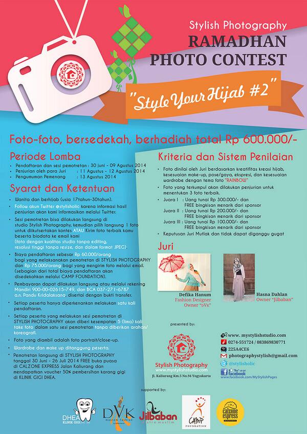 Contest Hijab STYLISH PHOTOGRAPHY kontest photo BERSEDEKAH dan dapatkan banyak hadiahnya :D