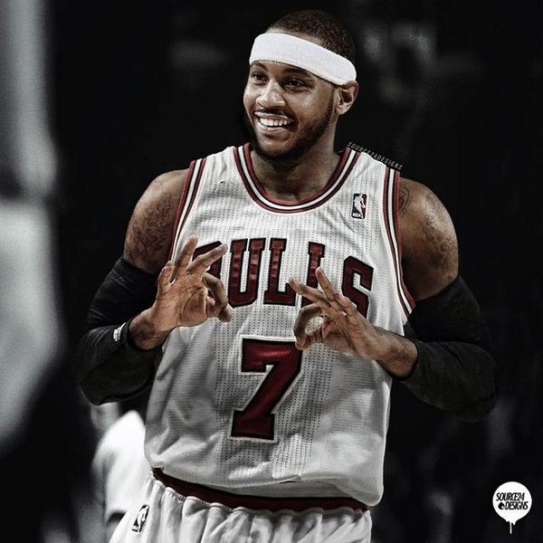 carmelo anthony bulls jersey