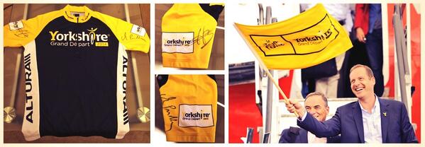 letouryorkshire's tweet image. Win a @letouryorkshire jersey signed by #TDF legend Bernard Hinault and @letour's Christian Prudhomme. RT to enter.