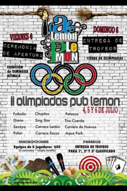 Pub_lemon's tweet photo. II olimpiadas PUB LEMON http://t.co/rviZDuzD9D