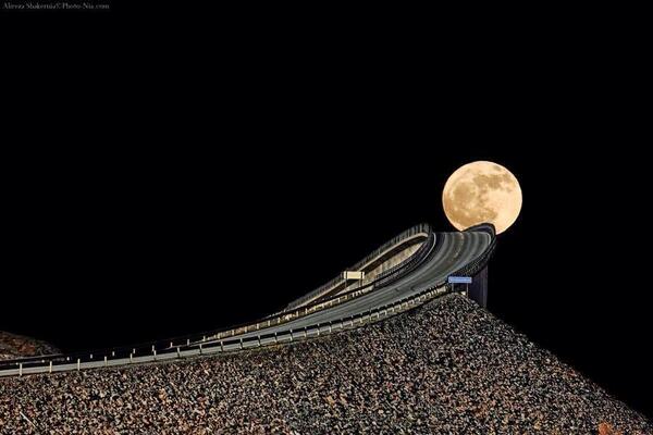 Drive Me to The Moon...  @ Atlantic Ocean Road, Norway. by Alireza Shakernia