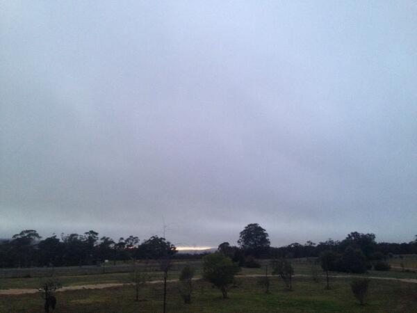cactusian's tweet image. Day 240: #MyFrontDoor just a glimmer of light #MyFrontGate fog on the mountain