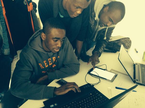 GDGWits's tweet photo. #Teamwork at Android Hackathon @Jozihub 28 June. Complete album on Facebook and Google+ #io14 #ioextended14 #gdg http://t.co/9plVhCActQ