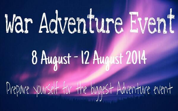 AdventureWEvent's tweet image. @SchoolEvent [Help RT] ARE YOU READY FOR WAR EVENT? LET'S JOIN #WAE. DON'T KNOW THAT? CEK FAV! #Gumi