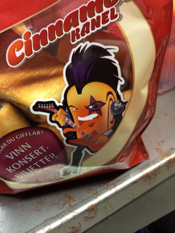 NicholasStlfors's tweet photo. @KISSOnline @PaulStanleyLive @genesimmons 
KISS is everywhere!
Swedish cinnamon bun bag. http://t.co/hZbZS7pR33