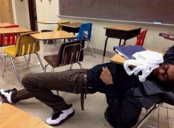 When i drop my pencil in class