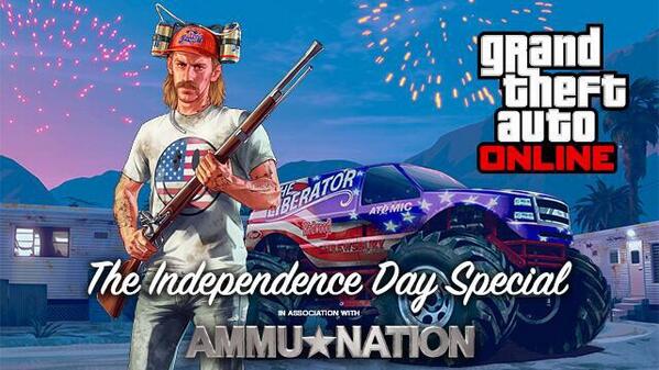 GTA_NewsSource's tweet photo. Independence Day Special DLC is out! :) http://t.co/EoW4d7jivN