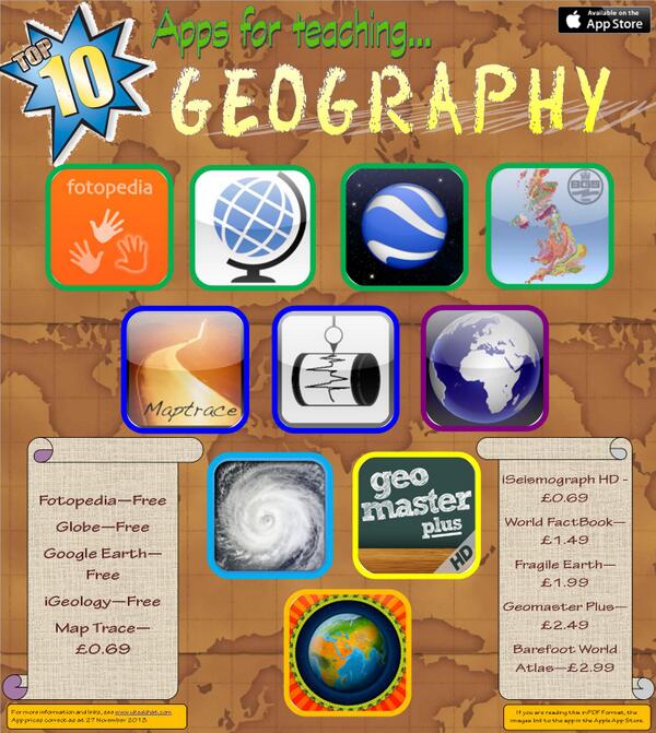 MrTCKnight's tweet photo. “@ukedchat: Geography iPad Apps - Top 10  http://t.co/JeU8MdBQUA http://t.co/hnSGOzdj4p”