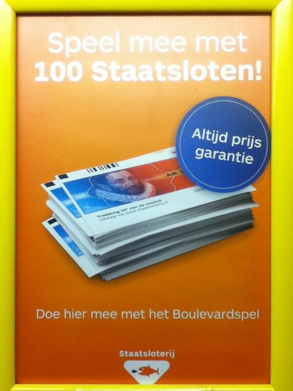Speel mee met ons Boulevardspel. 100  1/5 XL loten voor maar €3,50. Speel mee voor de MEGA jackpot van 27,5 milj
