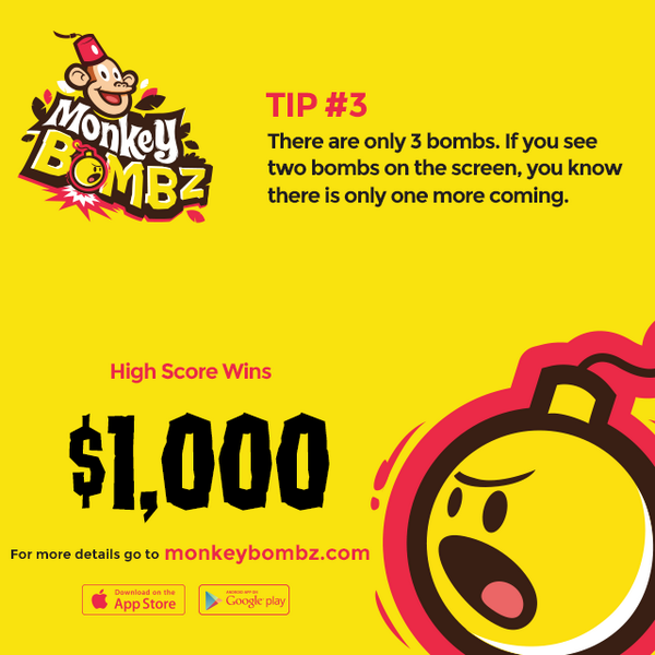 Only a few days left in the contest. Give it a shot! itunes.apple.com/us/app/monkey-… #monkeybombz